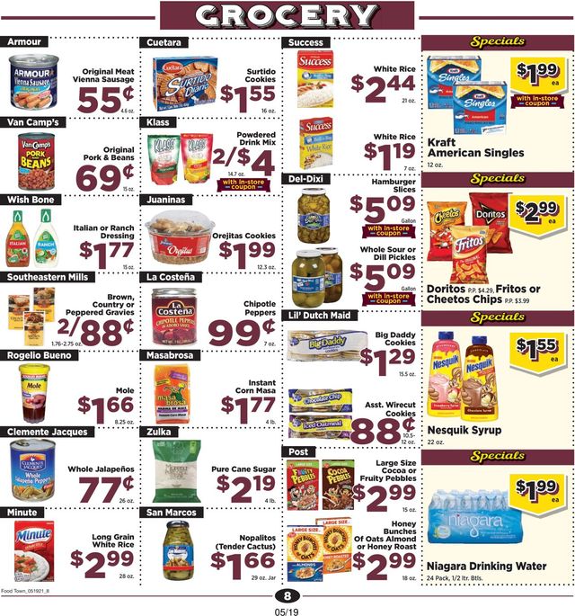 Food Town Ad from 05/19/2021