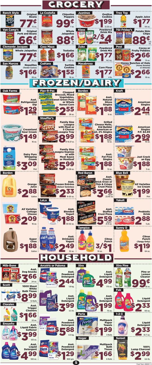 Food Town Ad from 06/02/2021