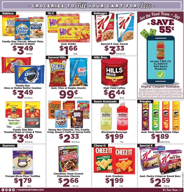 Food Town Ad from 07/28/2021