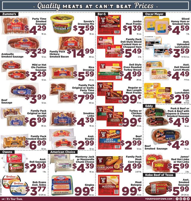 Food Town Ad from 09/22/2021