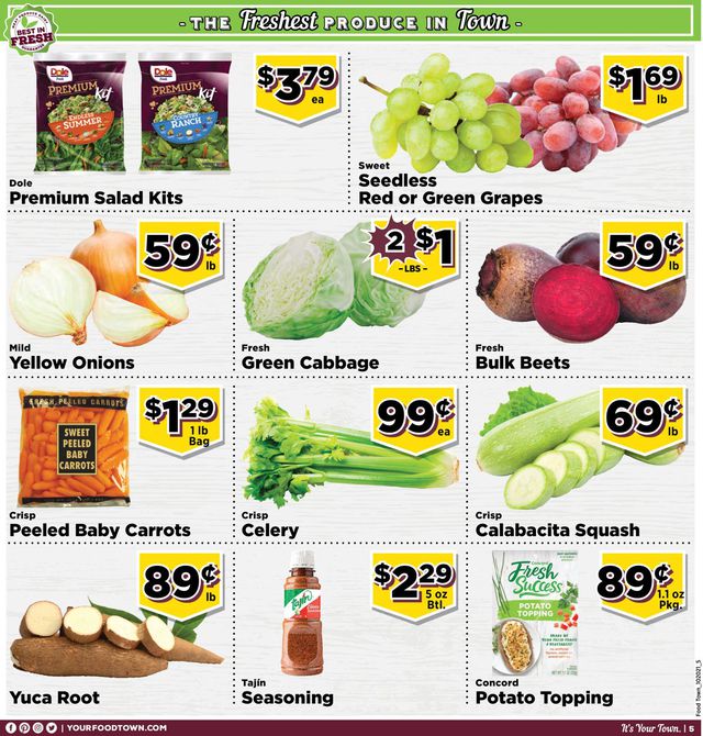 Food Town Ad from 10/20/2021