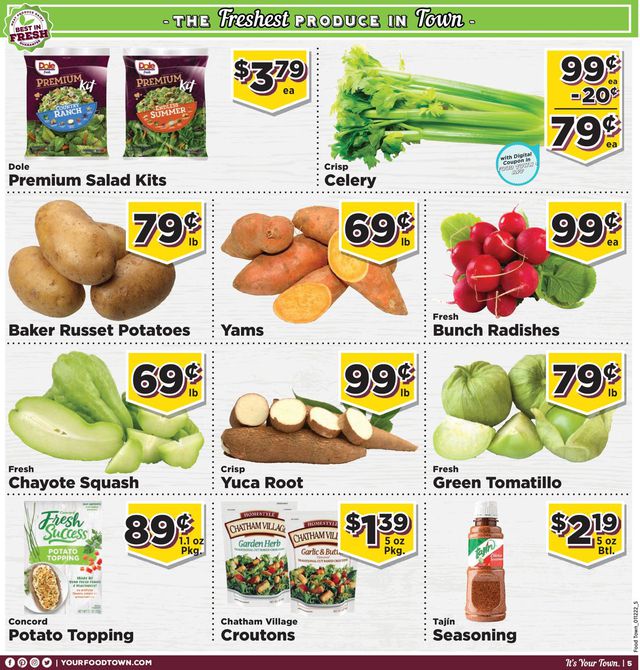 Food Town Ad from 01/12/2022