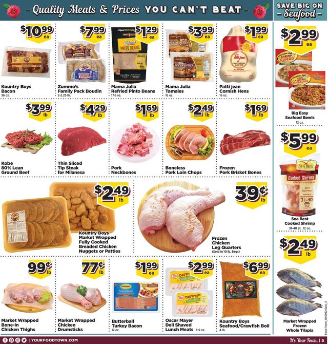 Food Town Ad from 03/09/2022