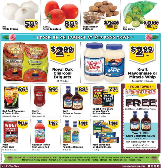 Food Town Ad from 04/13/2022