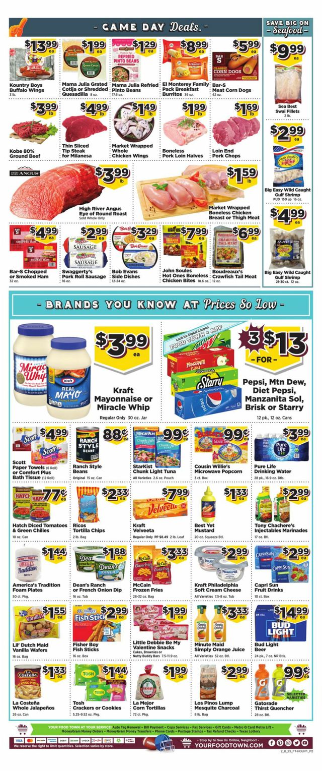 Food Town Ad from 02/15/2023