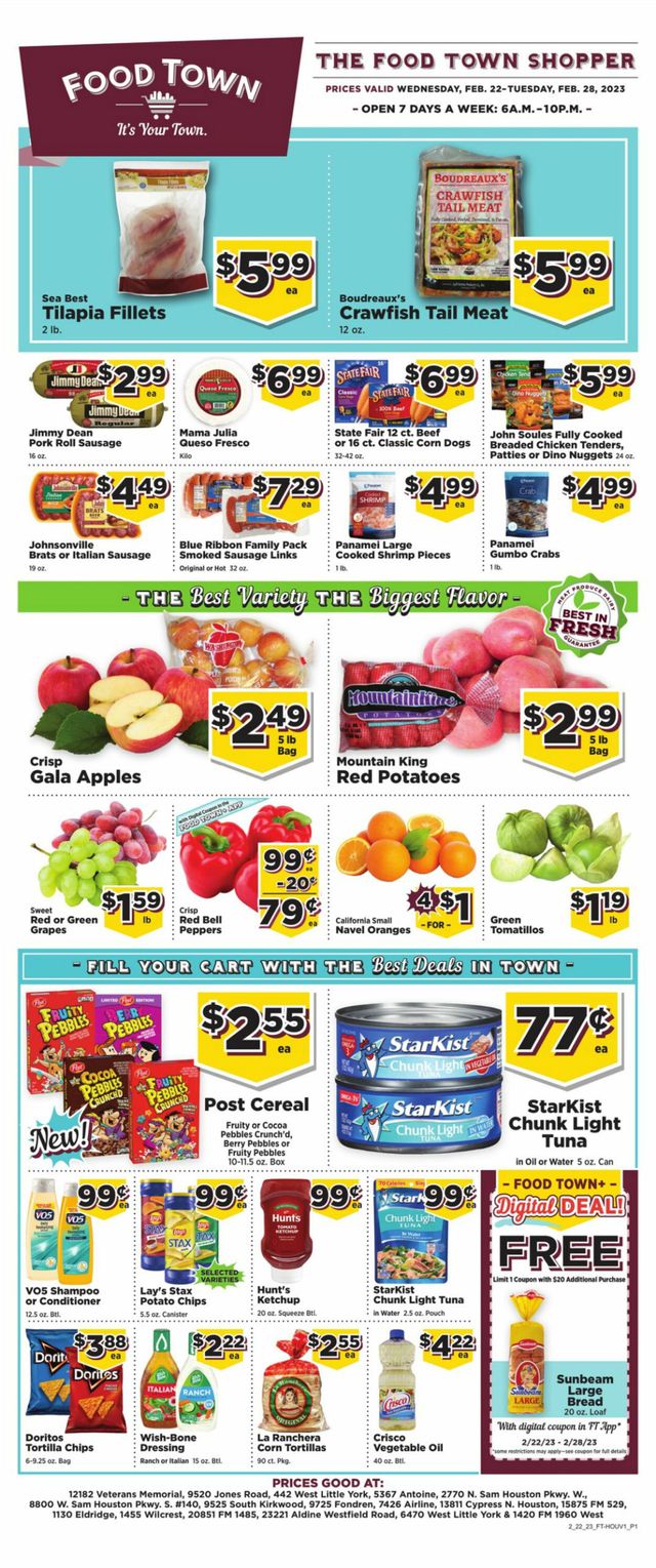Food Town Ad from 03/01/2023