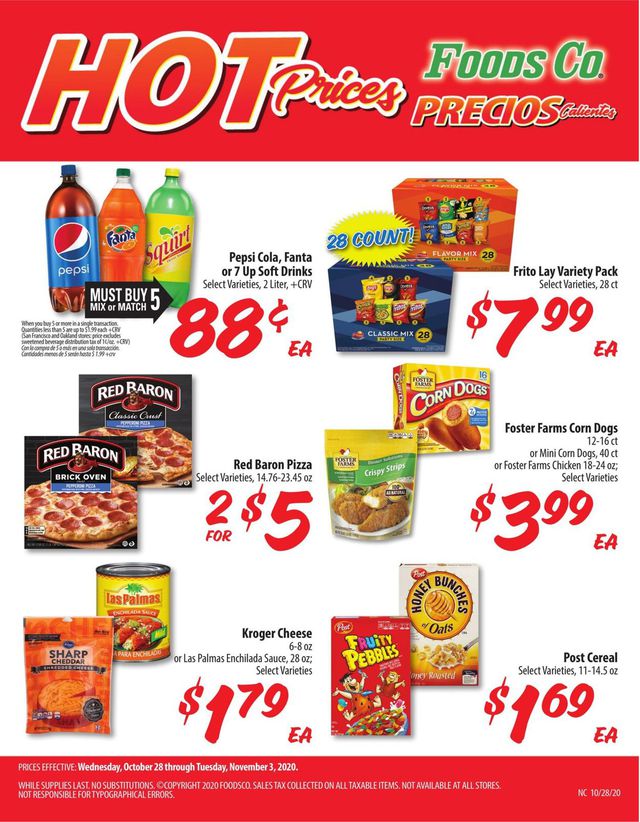 Foods Co. Ad from 10/28/2020