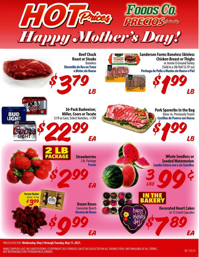 Foods Co. Ad from 05/05/2021