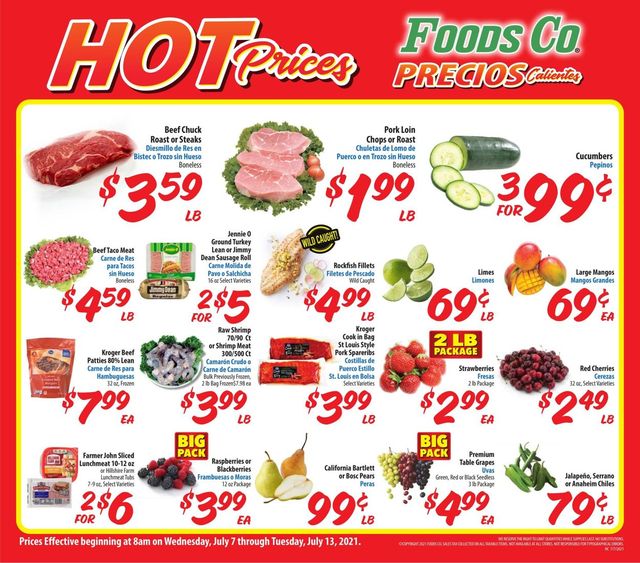Foods Co. Ad from 07/07/2021