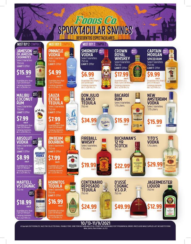 Foods Co. Ad from 10/13/2021