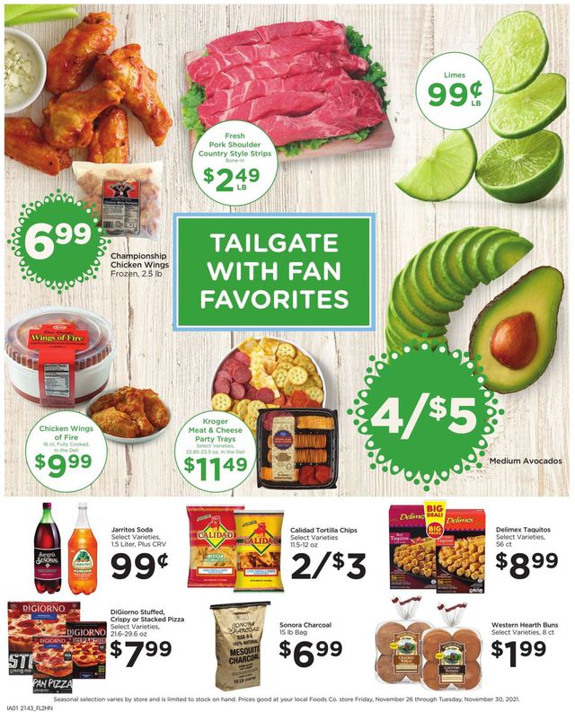 Foods Co. Ad from 11/26/2021