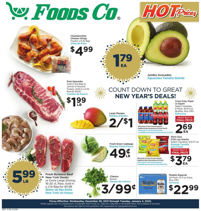 Foods Co. Ad from 12/29/2021