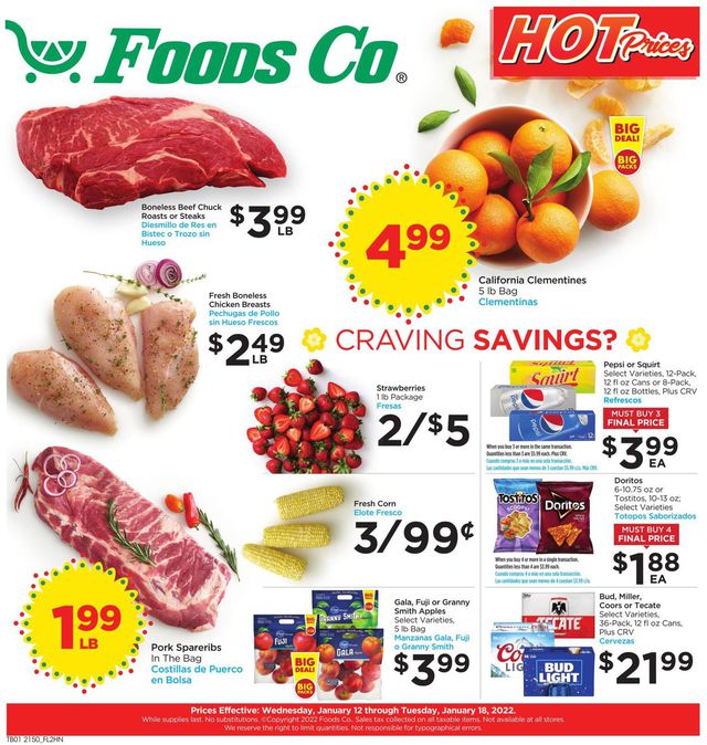 Foods Co. Ad from 01/12/2022