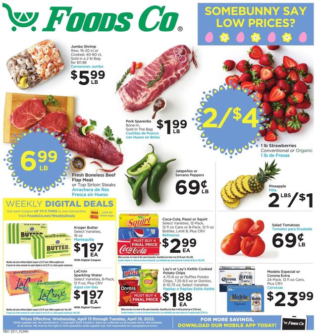 Foods Co. Ad from 04/13/2022