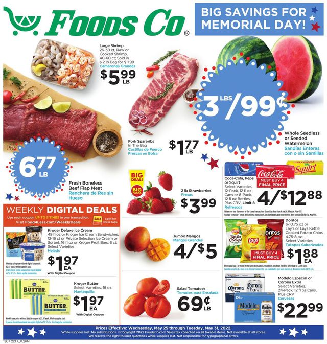 Foods Co. Ad from 05/25/2022