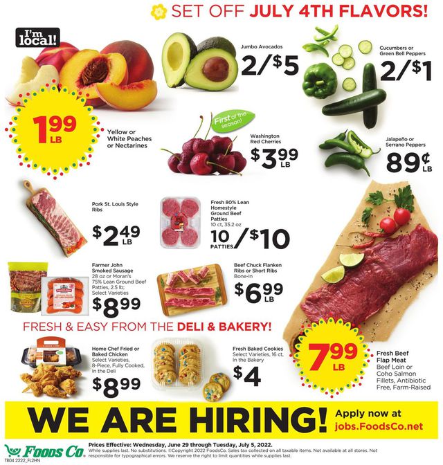 Foods Co. Ad from 06/29/2022