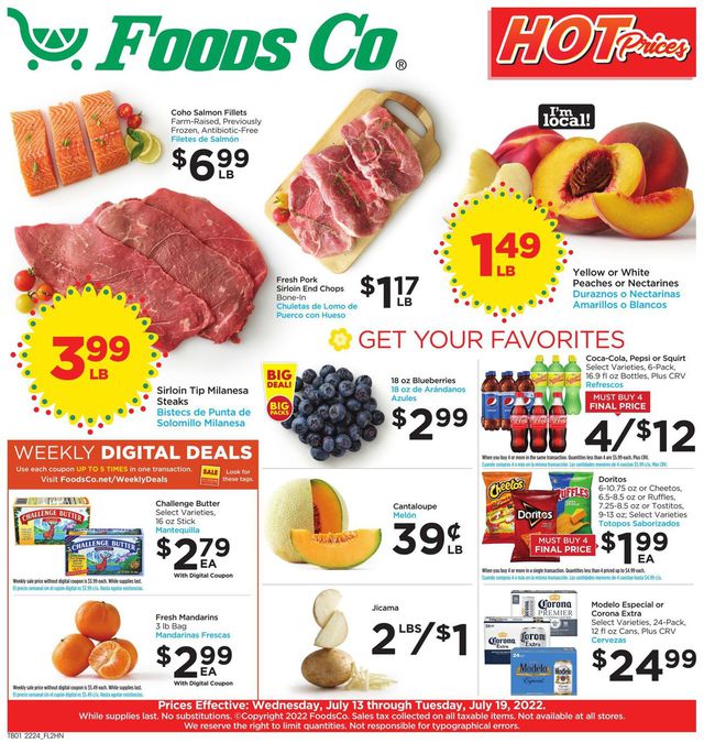 Foods Co. Ad from 07/13/2022