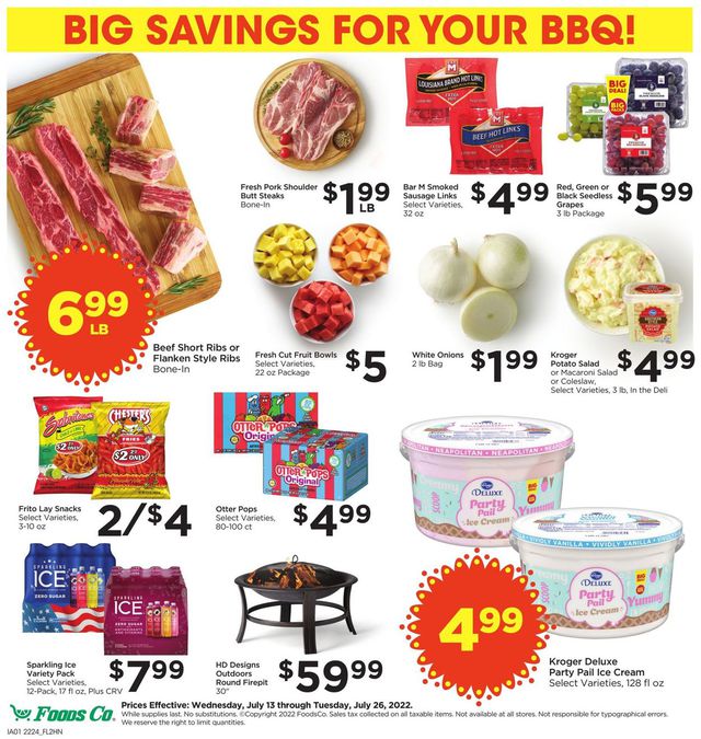 Foods Co. Ad from 07/13/2022