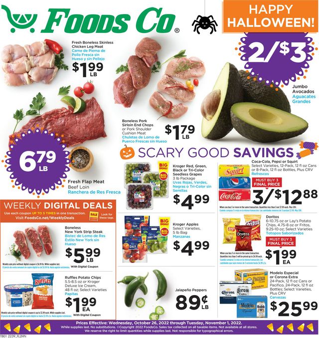 Foods Co. Ad from 10/26/2022