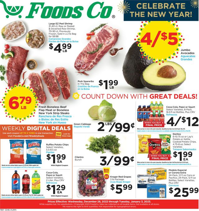 Foods Co. Ad from 12/28/2022