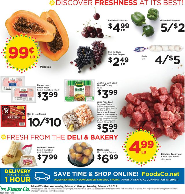 Foods Co. Ad from 02/01/2023