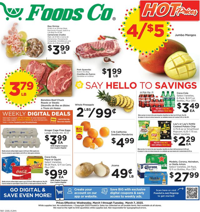 Foods Co. Ad from 03/01/2023