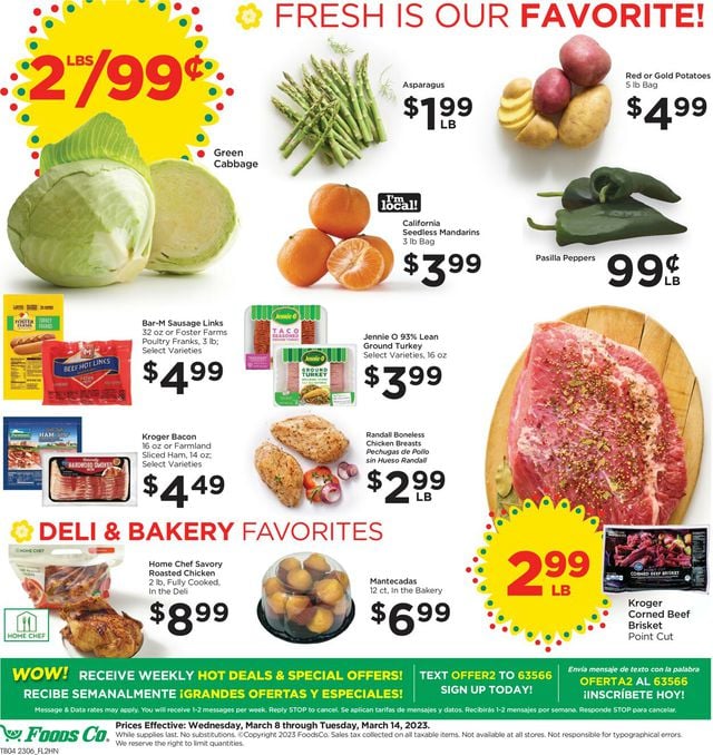 Foods Co. Ad from 03/08/2023