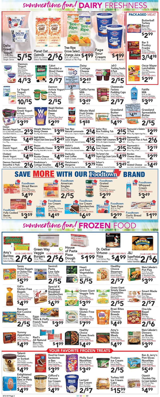 Foodtown Ad from 08/14/2020