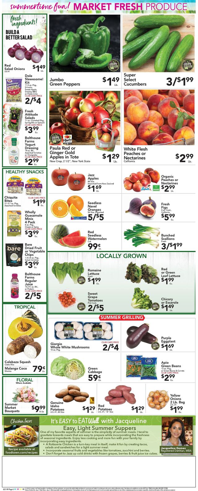 Foodtown Ad from 08/21/2020