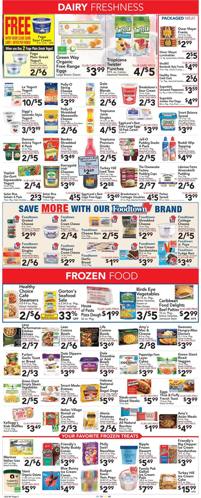 Foodtown Ad from 10/02/2020