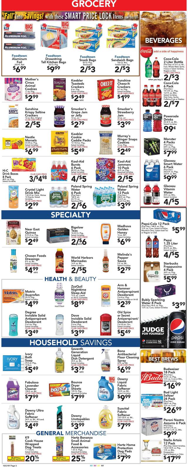 Foodtown Ad from 10/02/2020