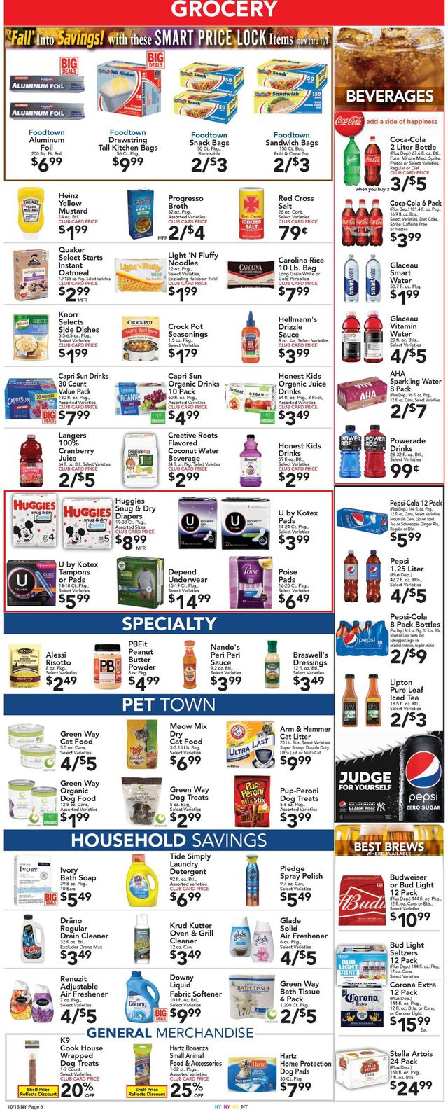 Foodtown Ad from 10/16/2020
