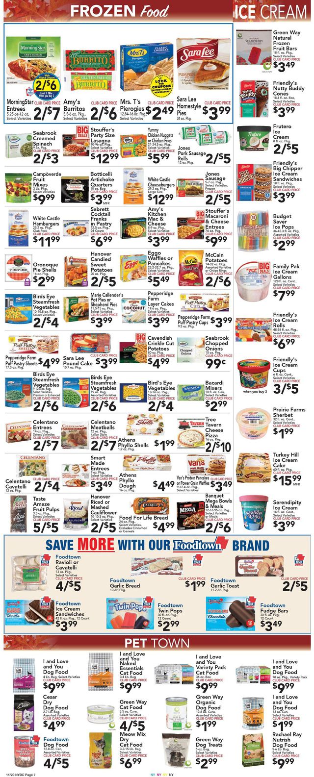 Foodtown Ad from 11/20/2020