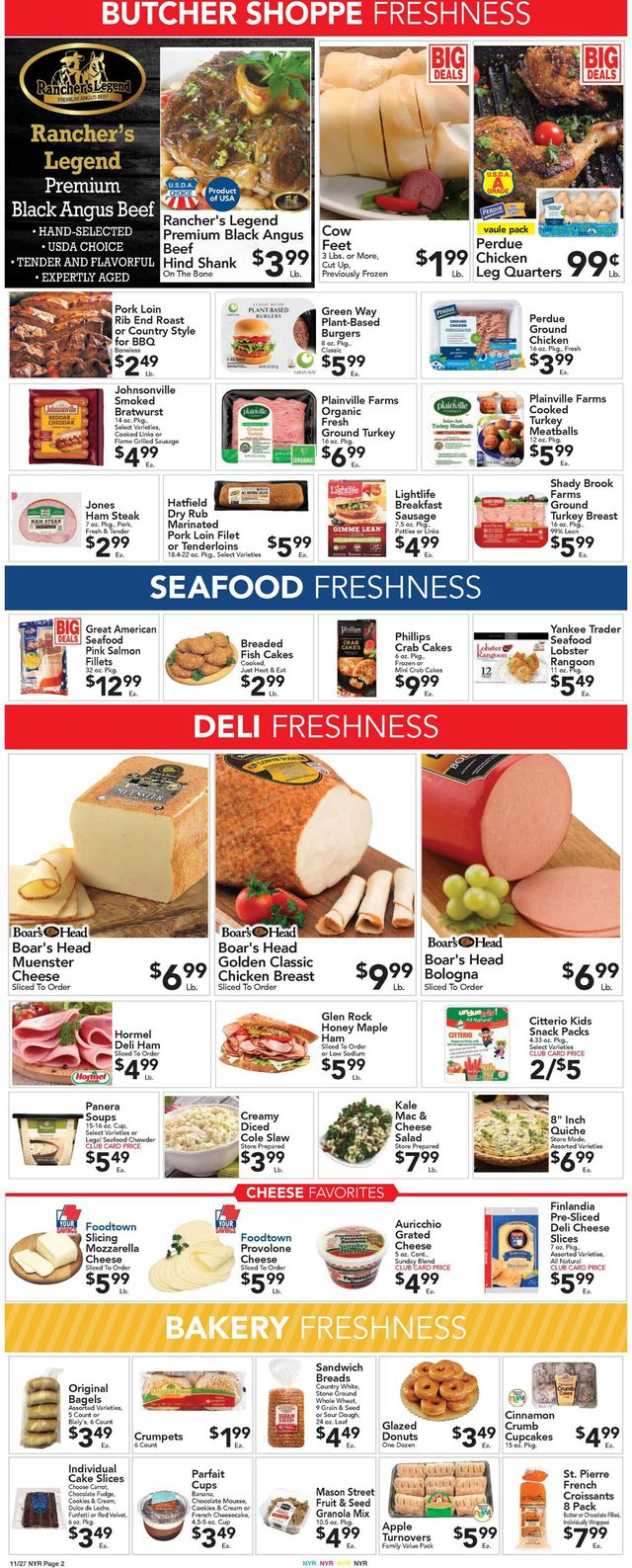 Foodtown Ad from 11/27/2020