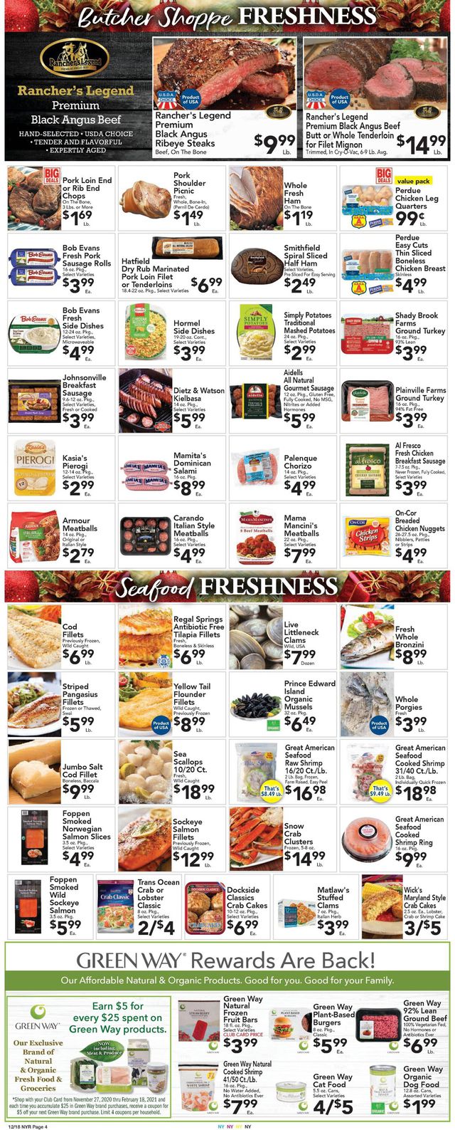 Foodtown Ad from 12/18/2020