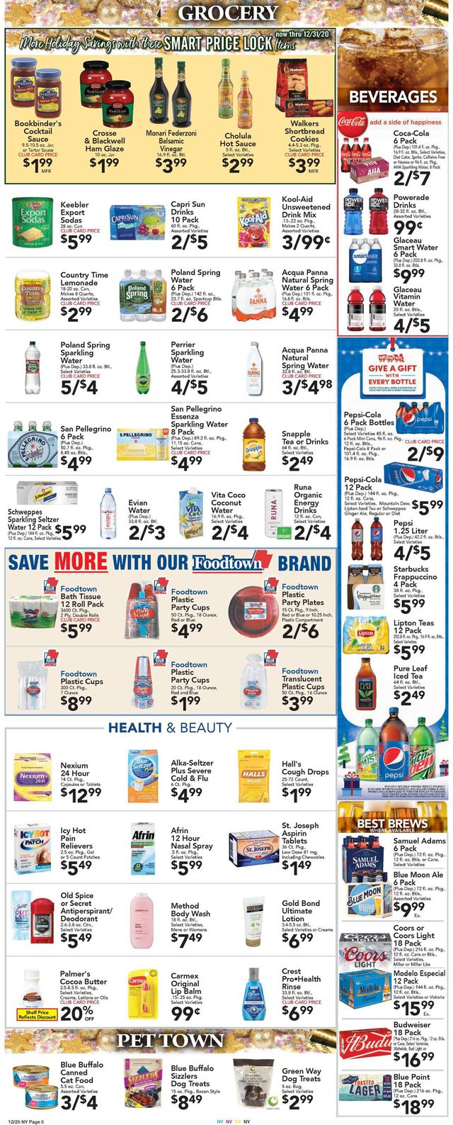 Foodtown Ad from 12/25/2020
