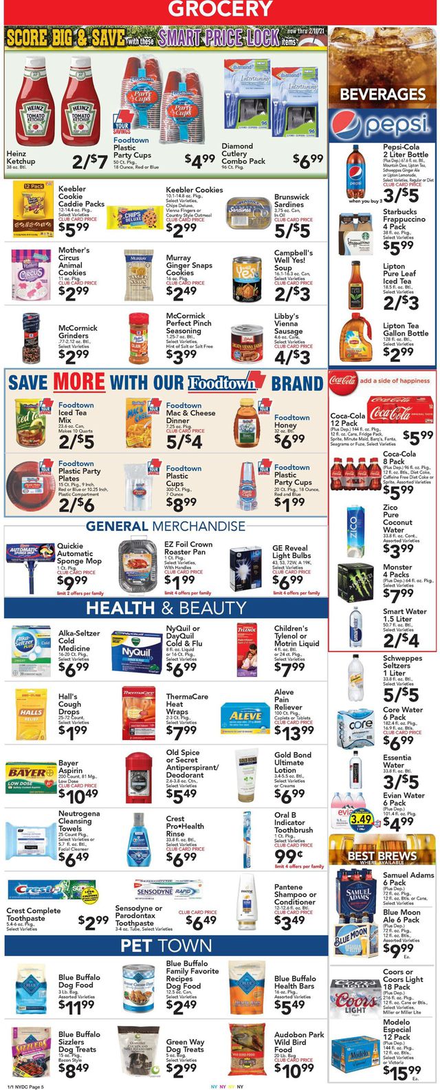 Foodtown Ad from 01/01/2021