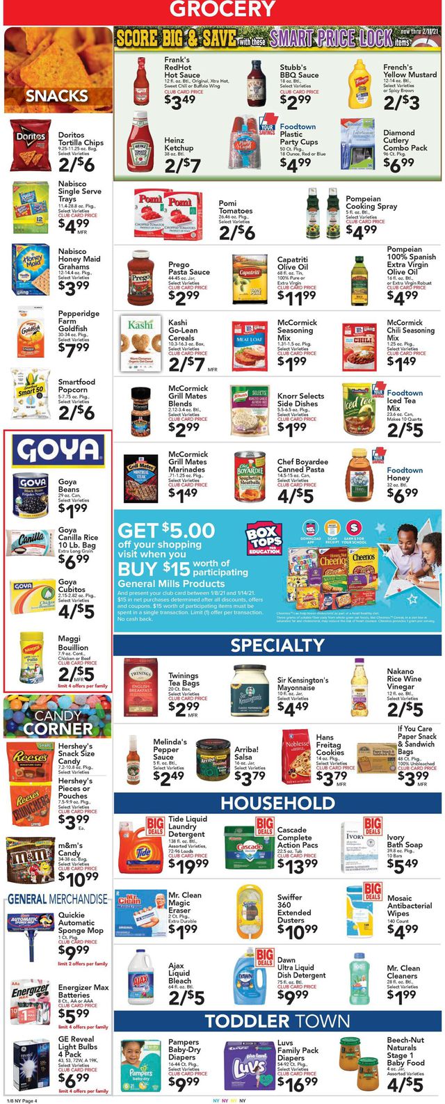 Foodtown Ad from 01/08/2021