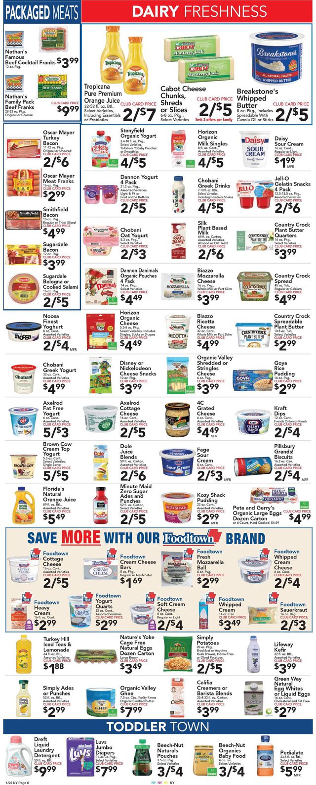 Foodtown Ad from 01/22/2021