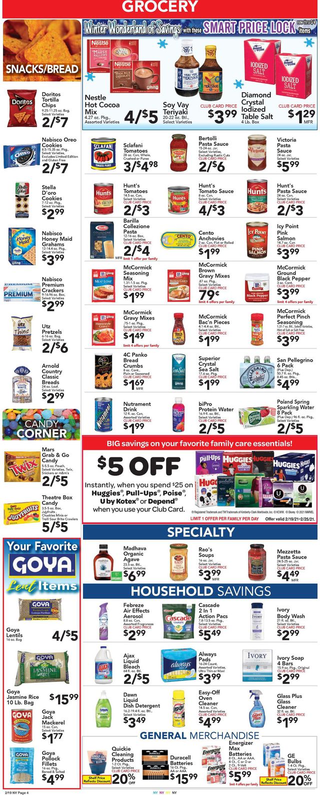 Foodtown Ad from 02/19/2021
