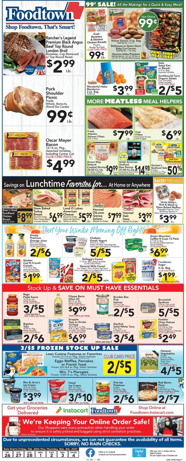Foodtown Ad from 02/26/2021