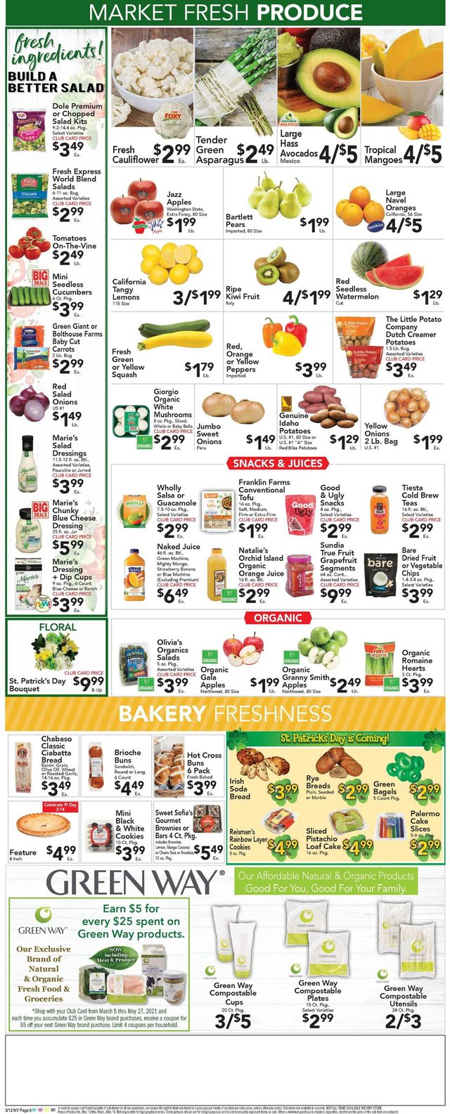 Foodtown Ad from 03/12/2021