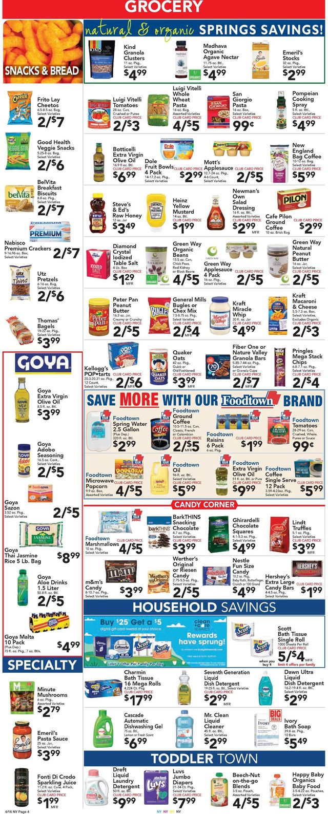 Foodtown Ad from 04/16/2021