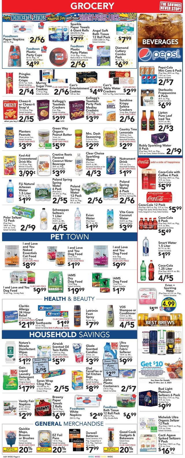 Foodtown Ad from 05/21/2021