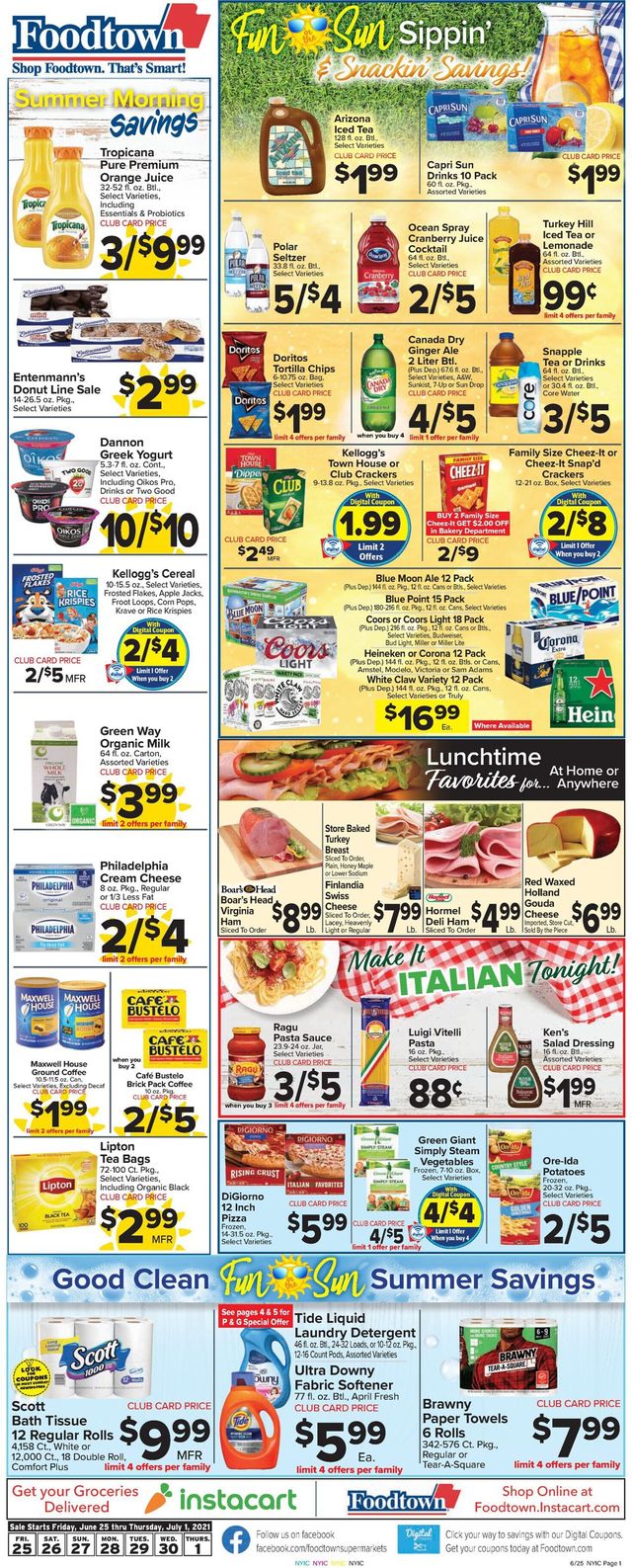 Foodtown Ad from 06/25/2021