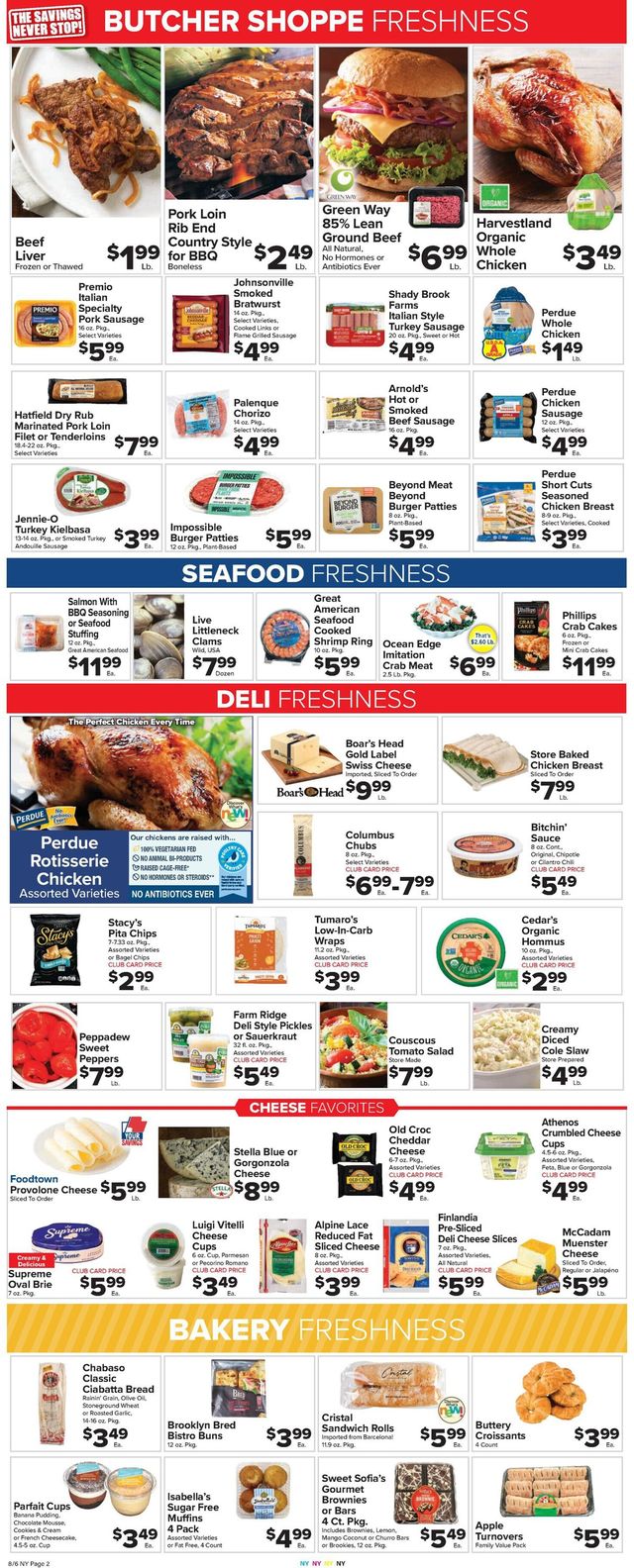 Foodtown Ad from 08/06/2021