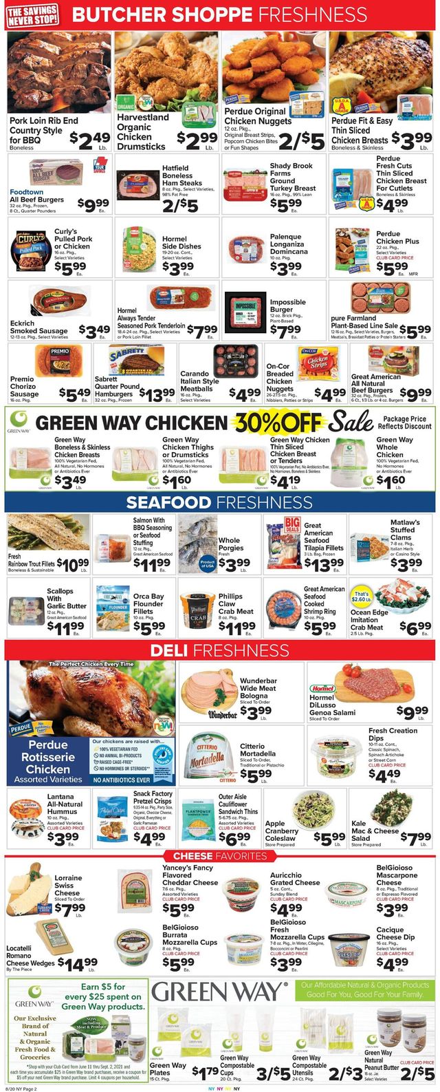 Foodtown Ad from 08/20/2021