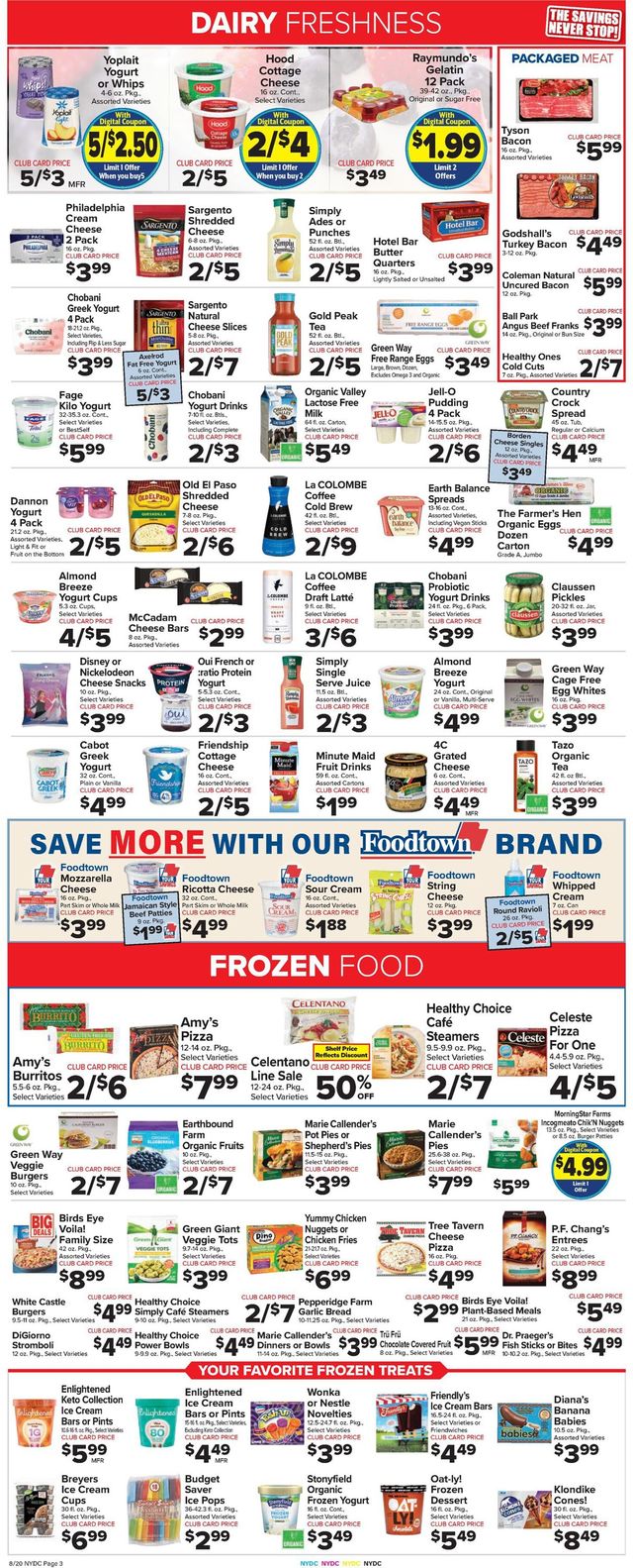 Foodtown Ad from 08/20/2021