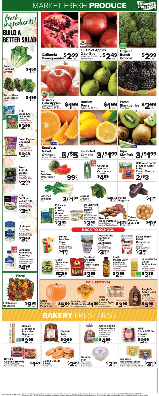 Foodtown Ad from 09/17/2021