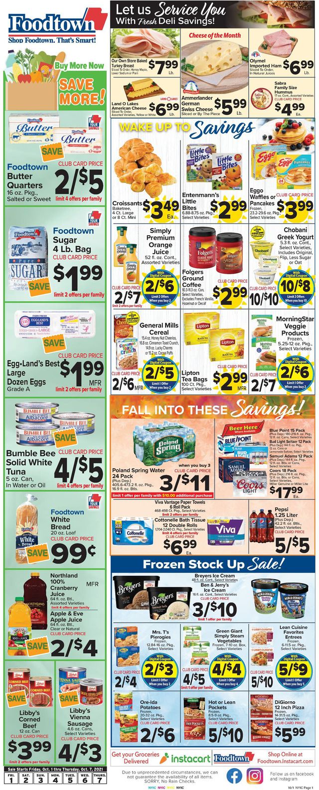 Foodtown Ad from 10/01/2021